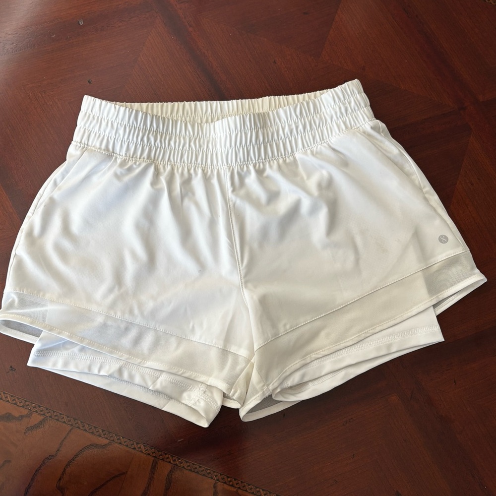 Layer 8 Silver Logo White bottoms